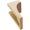 Ekena Millwork 5"W x 5"D x 10"H Wide Huntington Rough Cedar Woodgrain TimberThane Corbel, Primed Tan CORUR05X05X10HUNRCPR - alternate 3